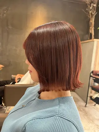 ショート カラー 阿部 翔一郎/暖色系カラーのヘアスタイル