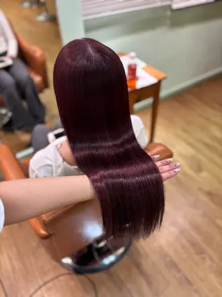 カラー ブリーチカラー/ maru🩵💚のヘアスタイル