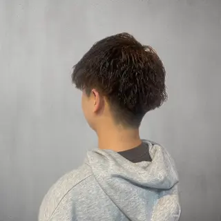 ショート パーマ メンズ 金田 晏栞のヘアスタイル