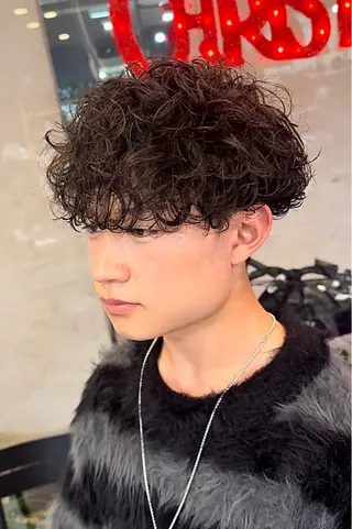 パーマ メンズ 年間2000名担当◎ パーマ職人/仲原佑樹のヘアスタイル