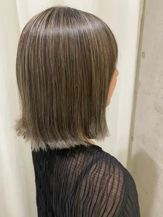 ミディアム カラー 田中 アキオのヘアスタイル