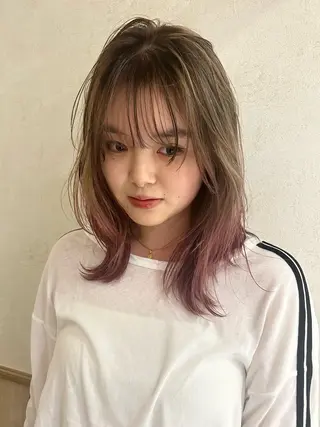 セミロング カラー izumi/ ボブ/パーマのヘアスタイル