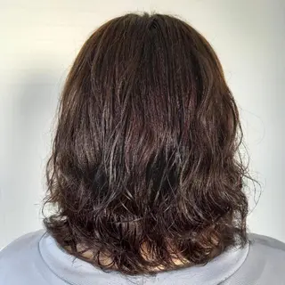 ミディアム パーマ 相馬 亜美のヘアスタイル