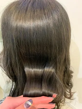 カラー ブリーチしない暖色 カラー🥀杉 優菜のヘアスタイル