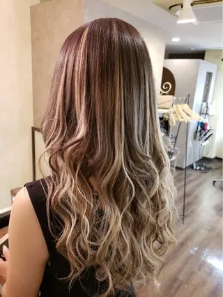 ロング ヘアアレンジ MagicMush ✴︎シールエクステのヘアスタイル