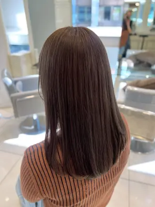 セミロング カラー Ash 銀座店所属・銀座/カラー 🎀momo🎀のヘアスタイル