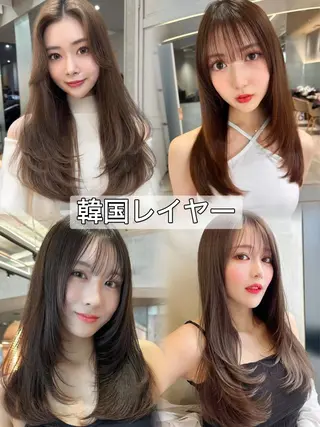 ロング ボブ/顔周りカット /縮毛矯正/鈴木隆太のヘアスタイル