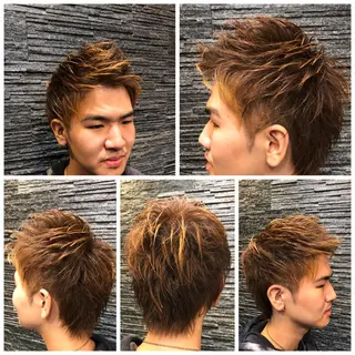 ショート 岡部 迅のヘアスタイル