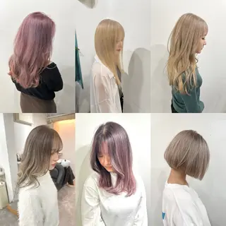 ロング カラー ヘアアレンジ SALOWIN京都河原町Suite店所属・外国人風レイヤー/ ハイトーンSHUのヘアスタイル