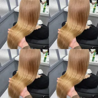 ロング カラー 髪質改善×矯正🫧 韓国ヘアasamiのヘアスタイル