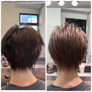 ショート カラー メンズ 北村 岳久翔のヘアスタイル