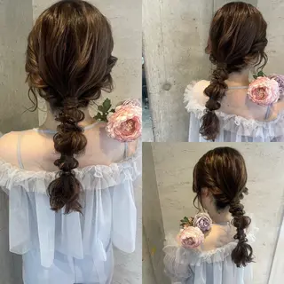 ロング ヘアアレンジ Reve  resort所属・美髪× ヘアセット✨Araiのヘアスタイル