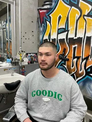 ショート CARWASH BARBER所属・森本 優太のヘアスタイル