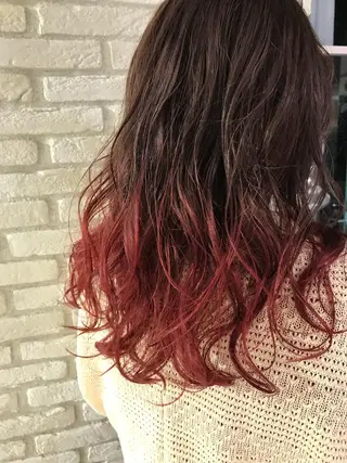 ロング カラー パーマ キッズ マツエク・マツパ レイヤー＆カラー 人気美容師倉崎涼のヘアスタイル