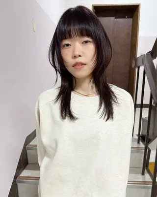 セミロング カラー 樫原裕二 /柔らかいカラーのヘアスタイル