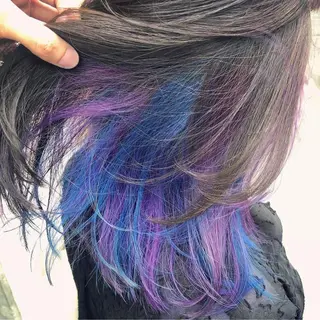 セミロング カラー 原宿サロン代表 デザインカラー伊藤卓のヘアスタイル