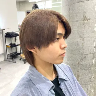 ショート カラー メンズ Welring hair salon所属・Runa/大人 かわいいハイトーンのヘアスタイル