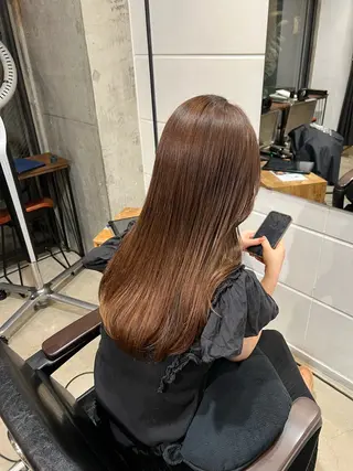 ロング パーマ パーマ×透明感カラー MIOのヘアスタイル