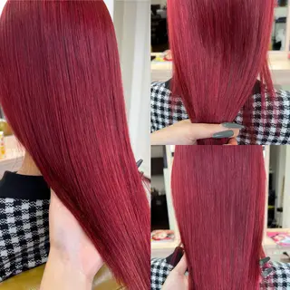 ミディアム カラー 松本 菜那のヘアスタイル