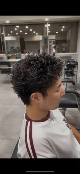 ショート パーマ メンズ 大阪メンズパーマ/ 中崎町/森 大和のヘアスタイル