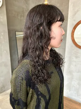 ロング パーマ tetohair 森田浩平のヘアスタイル