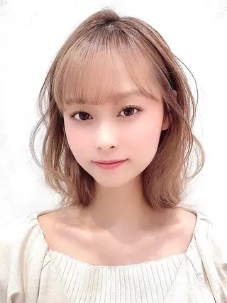 ヘアアレンジ ミディアム JYUNESU銀座所属・🎀無料カット🎀 カラーモデル募集✨✨のヘアスタイル
