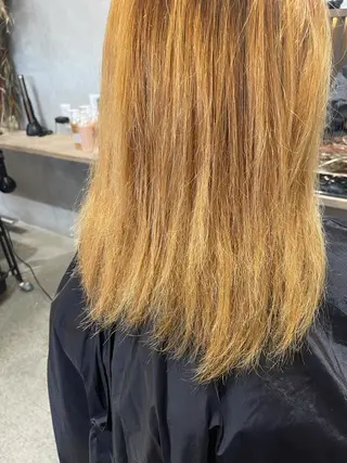 セミロング パーマ ダブルカラー /まつ毛パーマ🎀のヘアスタイル