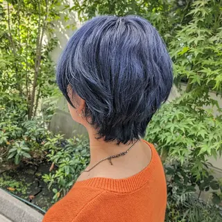 ショート カラー fuwat所属・秋葉原でカラーする なら🐉ちぇーたんのヘアスタイル