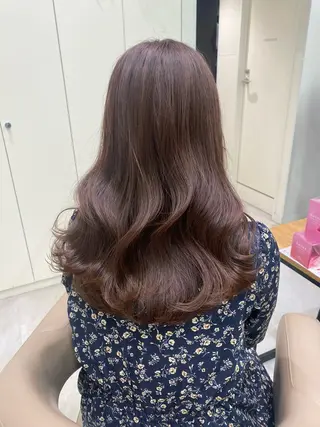 ロング ダブルカラーベージュ カラー/tuburaのヘアスタイル