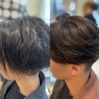 メンズ センターパート 川島爽楽のヘアスタイル