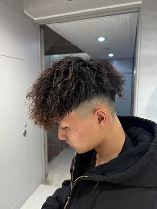 ショート パーマ メンズ 【メンズサロン】 BLUCK 横浜のヘアスタイル