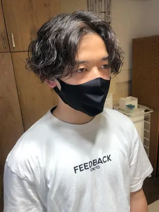 パーマ メンズ 【ディレクター 🧸🤍田澤　唯那】のヘアスタイル