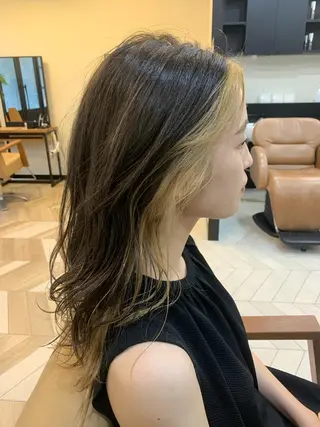 セミロング カラー est hair Ameri 松戸西口店所属・est  店長 ✂︎高橋✂︎のヘアスタイル