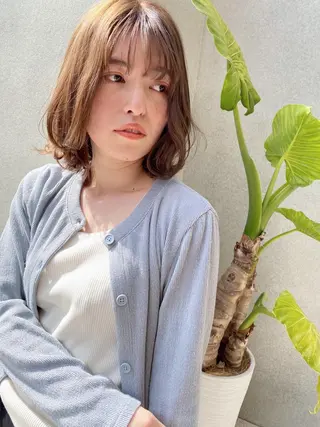 ミディアム VLOW nex the salon所属・韓国風/髪質改善/ ナガヤアキラのヘアスタイル