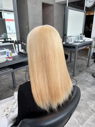 ミディアム ブリーチカラー特化 ✨️永井諒のヘアスタイル