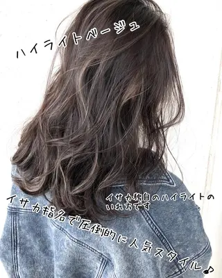 ミディアム カラー addict所属・井坂 弘人のヘアスタイル