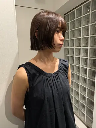 ショート カラー ボブ/似合わせカット /ニュアンスカラーのヘアスタイル