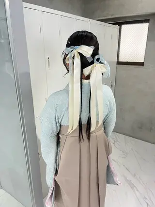 ロング ヘアアレンジ riko/レイヤー/ 艶カラー/ヘアセットのヘアスタイル