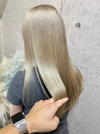 ロング カラー Be:arc【ビアーク】所属・⭕️ダメージレス特化 髪質改善🥇丸山憲人のヘアスタイル