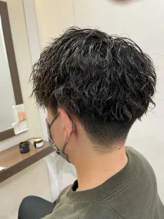 ショート パーマ メンズ レディースカット いからしゆうたのヘアスタイル