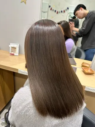 セミロング 透明感🫧/ブリーチ /永田　汰伊智のヘアスタイル