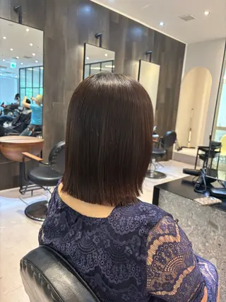 ミディアム カラー/髪質改善 トリートメント/優果のヘアスタイル