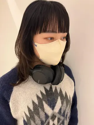 ミディアム 頭皮につけないカラー /白髪ぼかし/実加永のヘアスタイル