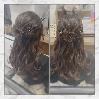 ロング ヘアアレンジ ヘアセット/着付け 𓇼 松本 夏美𓇼のヘアスタイル