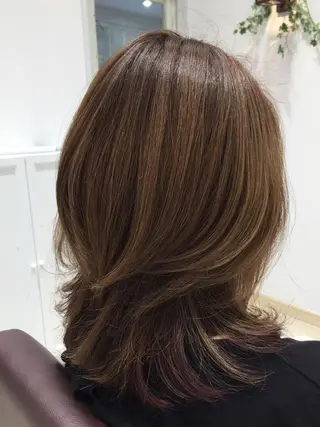 ミディアム カラー 中野 克也のヘアスタイル