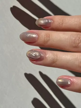 ネイル なんば堀江/育爪施術 ニュアンス✻Kaphのネイルデザイン