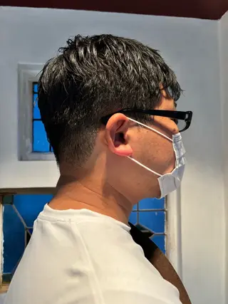 ショート パーマ メンズ 中目黒メンズ刈り上げ Harunaのヘアスタイル