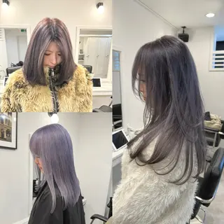 ロング カラー ヘアアレンジ SALOWIN京都河原町Suite店所属・外国人風レイヤー/ ハイトーンSHUのヘアスタイル