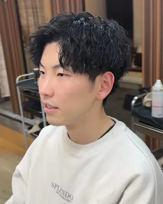 ショート メンズ 焼津メンズパーマ特化 大石雄生のヘアスタイル