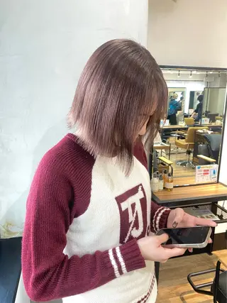 ミディアム カラー otoha✳︎ くすみカラーのヘアスタイル